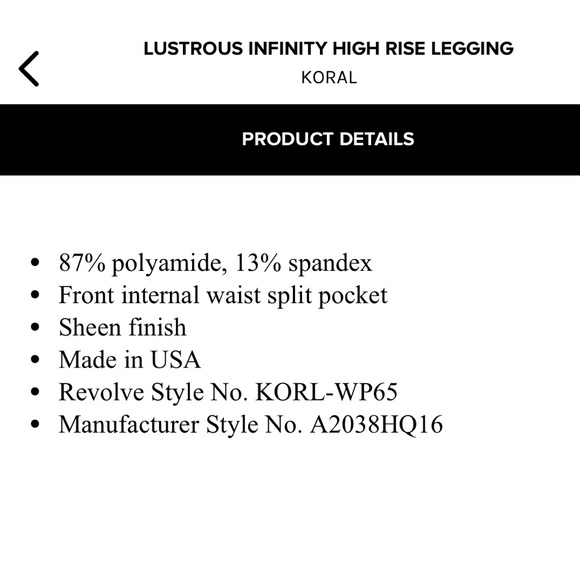 Koral high wasted reptile lustrous infinity legging - Picture 13 of 16